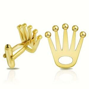 Retro Crown Cufflinks